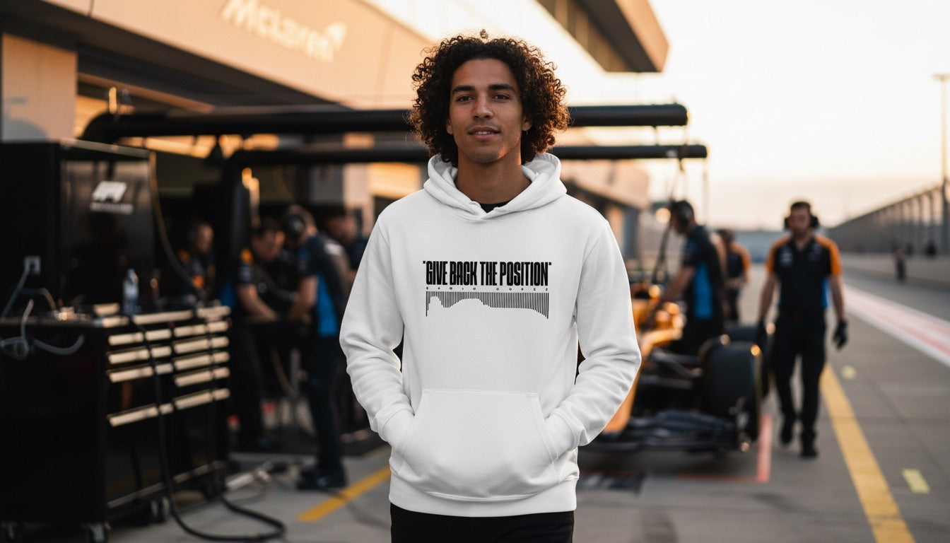 Hoodie - GIVE BACK THE POSITION - White