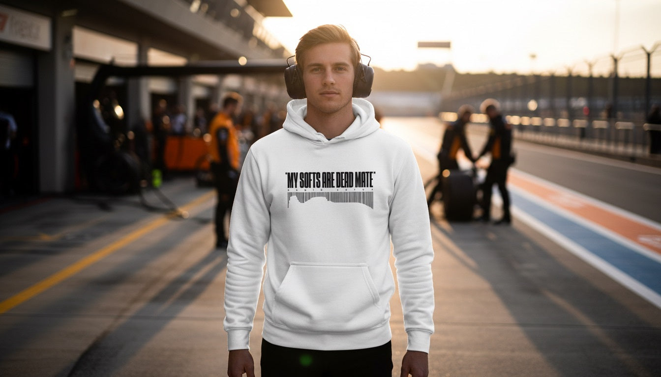 Hoodie - MY SOFTS ARE DEAD MATE - White