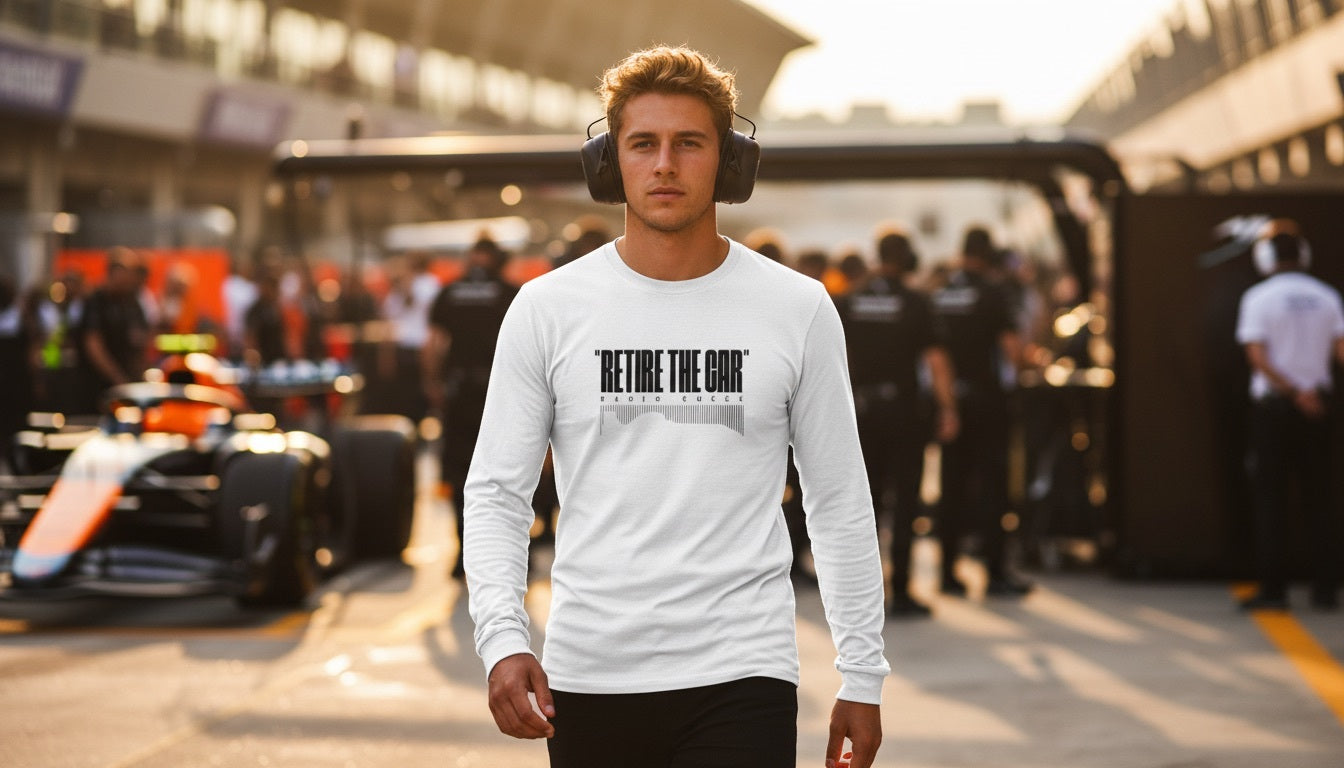 Long Sleeves - RETIRE THE CAR - White