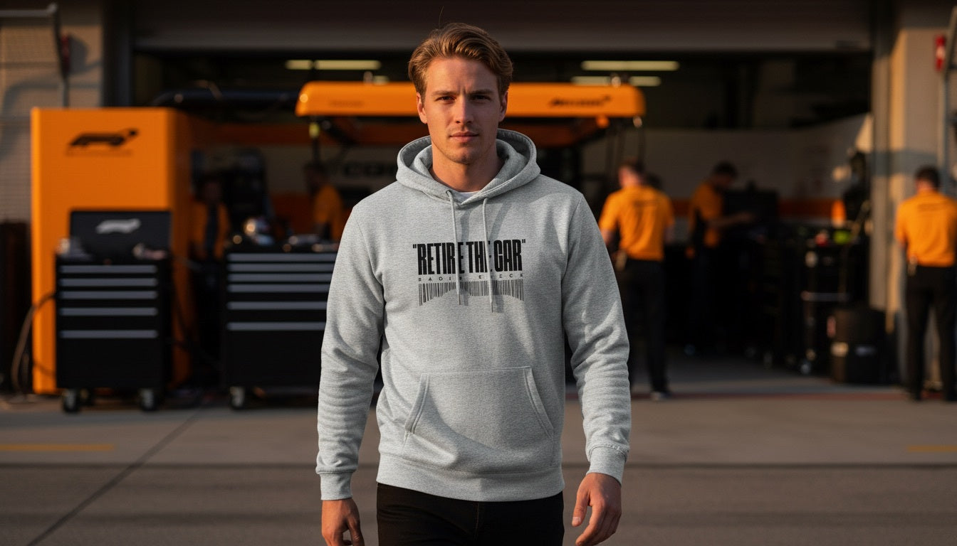 Hoodie - RETIRE THE CAR - Grey