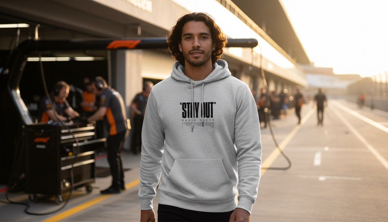 Hoodie - STAY OUT - Grey