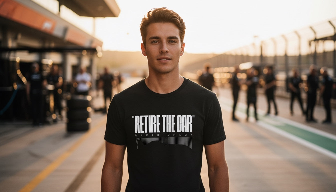T-Shirt - RETIRE CAR - Black