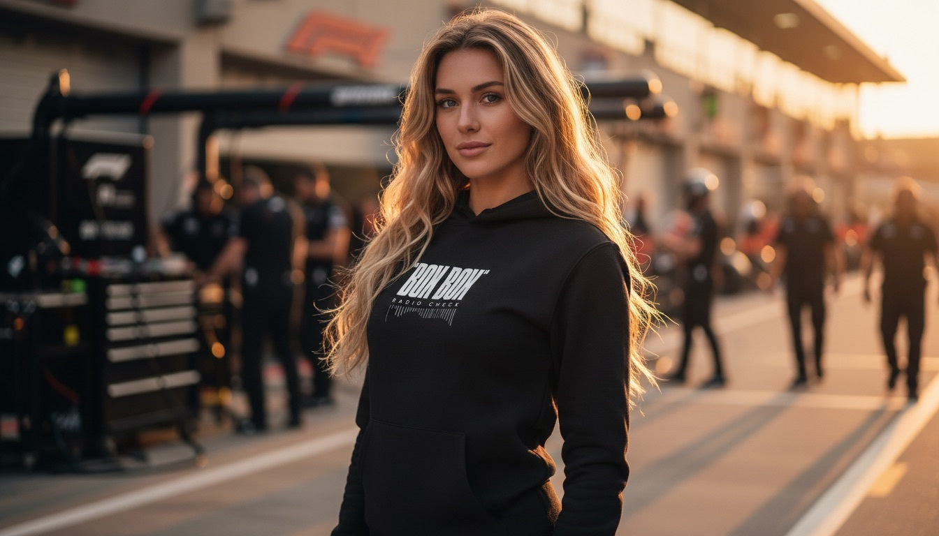 Hoodie - BOX BOX - Black