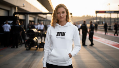 Hoodie - BOX BOX - White