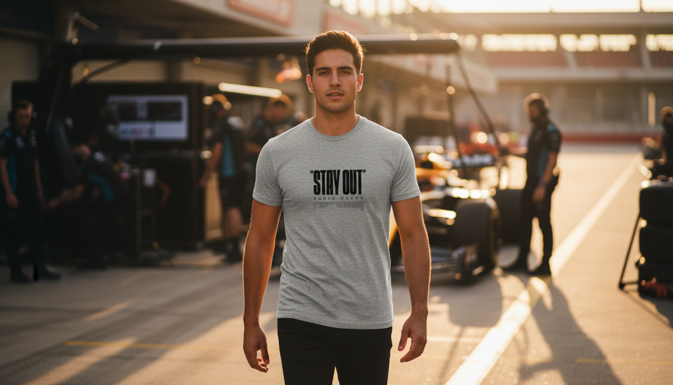 T-Shirt - STAY OUT - Grey