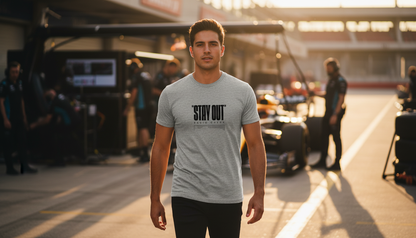 T-Shirt - STAY OUT - Grey