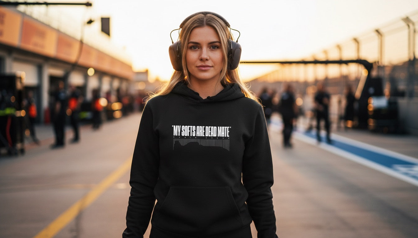 Hoodie - MY SOFTS ARE DEAD MATE - Black