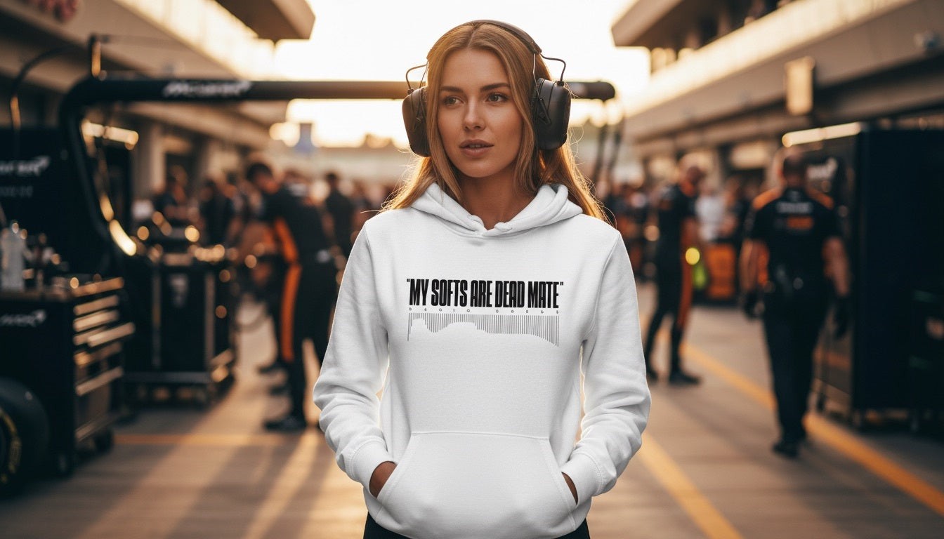 Hoodie - MY SOFTS ARE DEAD MATE - White
