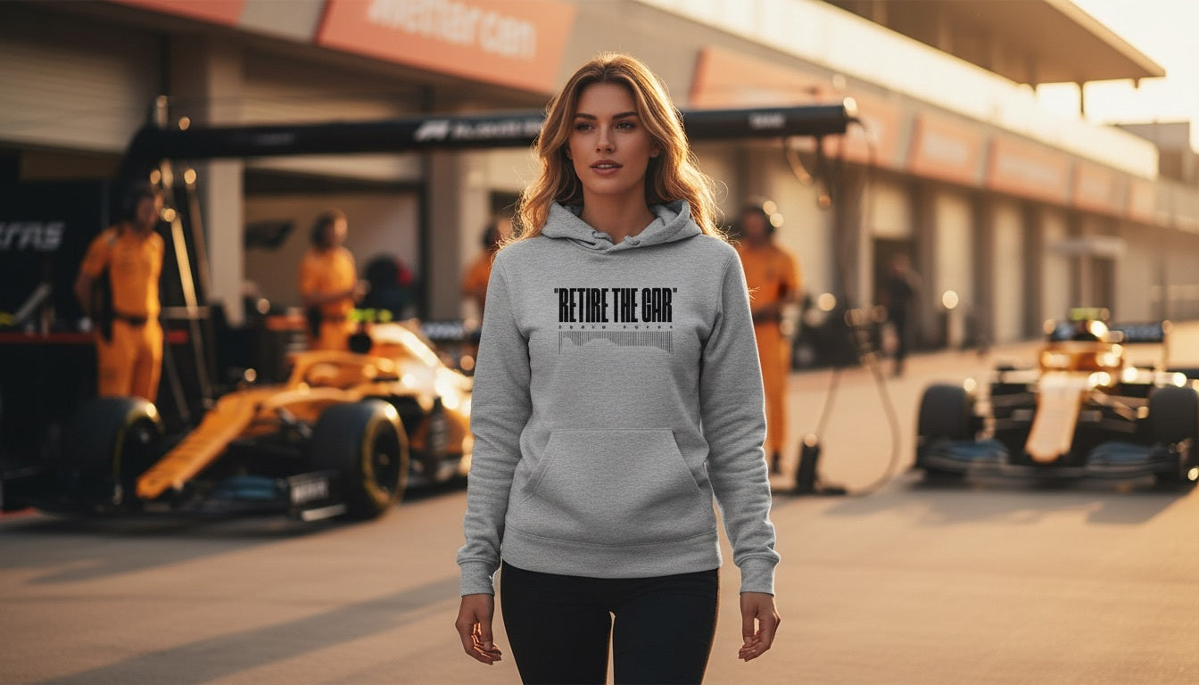Hoodie - RETIRE THE CAR - Grey