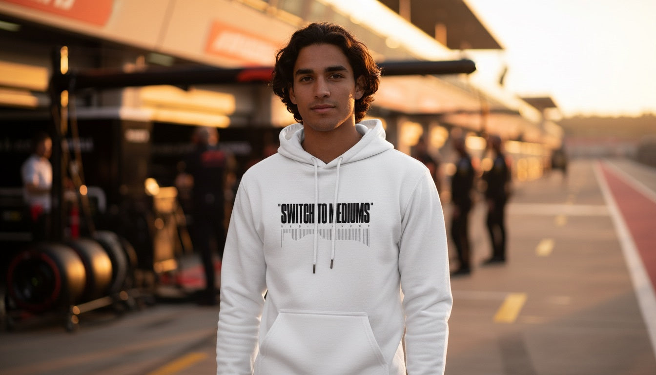 Hoodie - SWITCH TO MEDIUMS - White