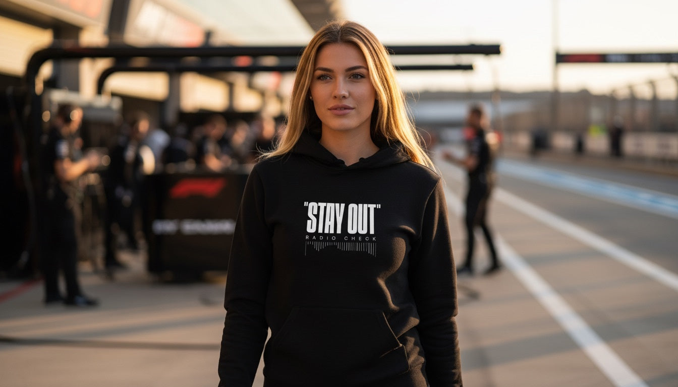 Hoodie - STAY OUT - Black