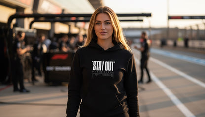 Hoodie - STAY OUT - Black