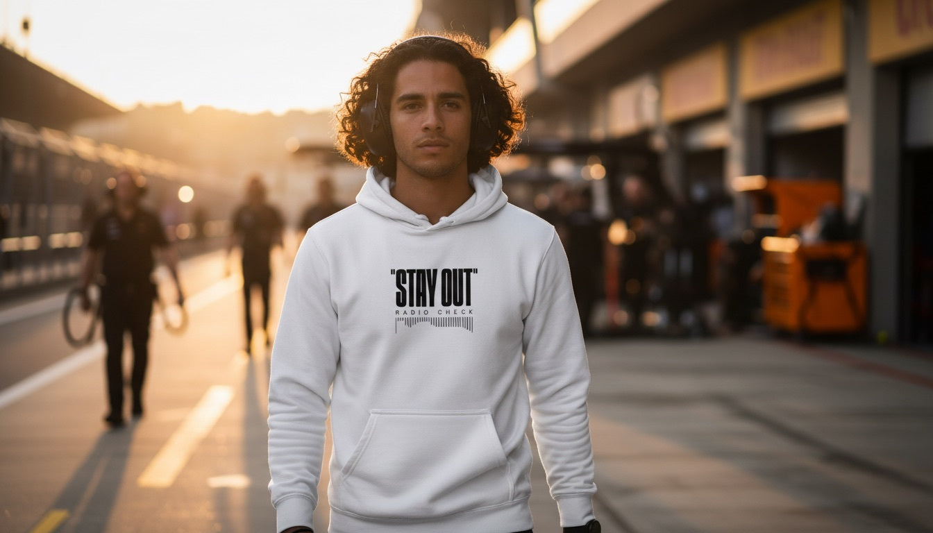 Hoodie - STAY OUT - White