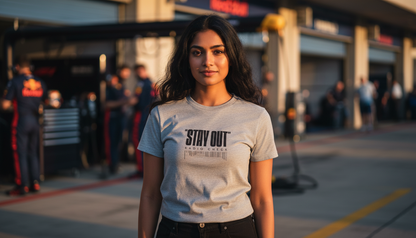 T-Shirt - STAY OUT - Grey